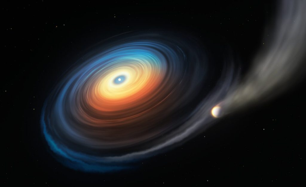 Hot and cold: an ice giant orbiting a white dwarf