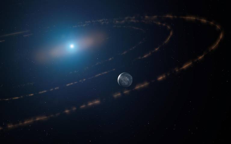 A planet that has outlived its star