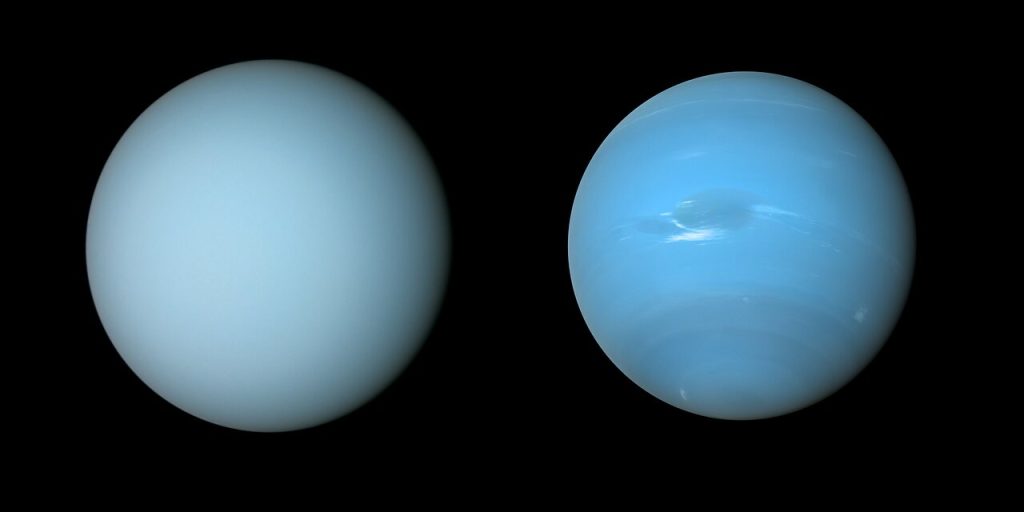 Why Uranus and Neptune are colored differently